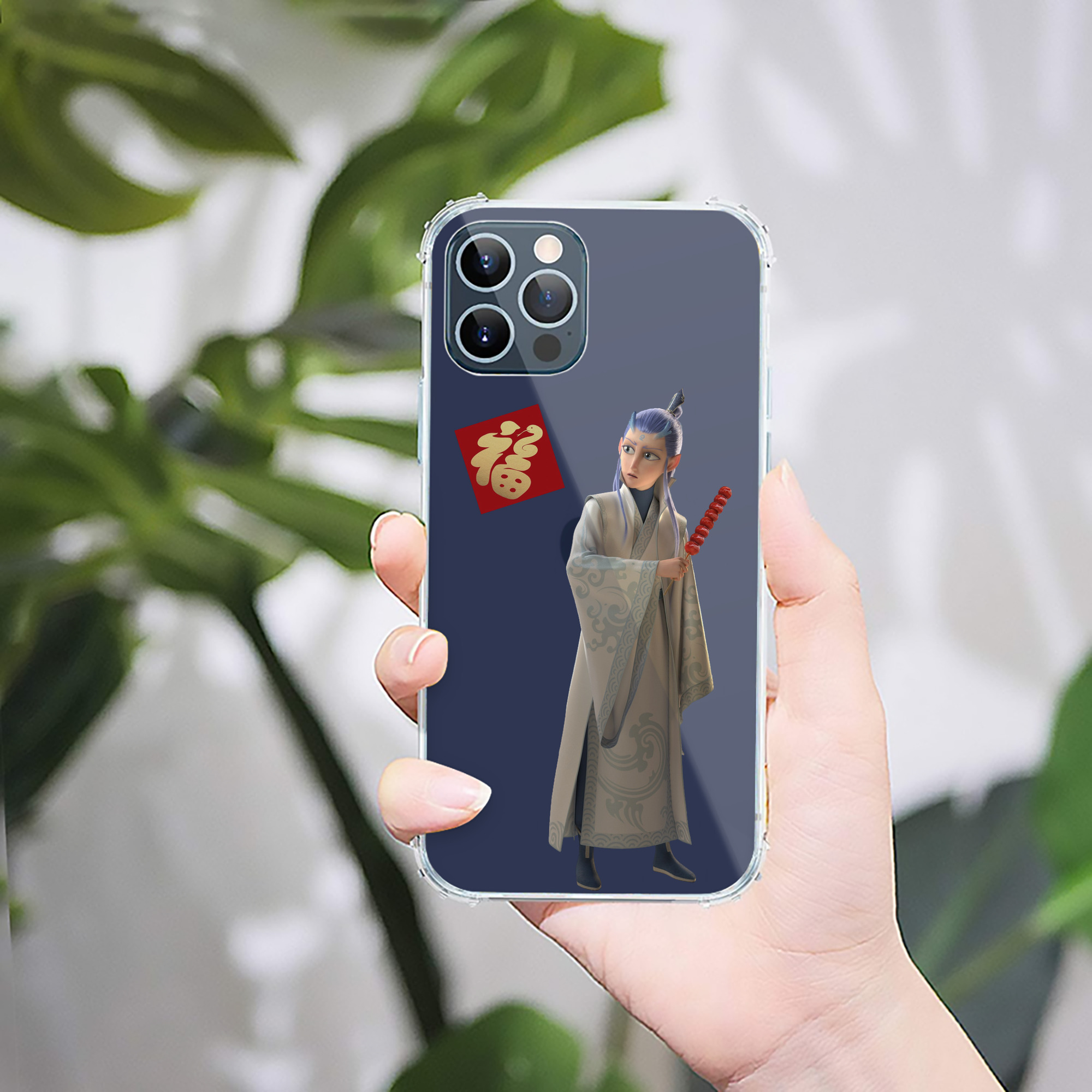 （画像用） Ne Zha 2 ナタ 魔童の大暴れ 【iPhone 12シリーズ対応】透明スマホケース（クリアソフトケース）